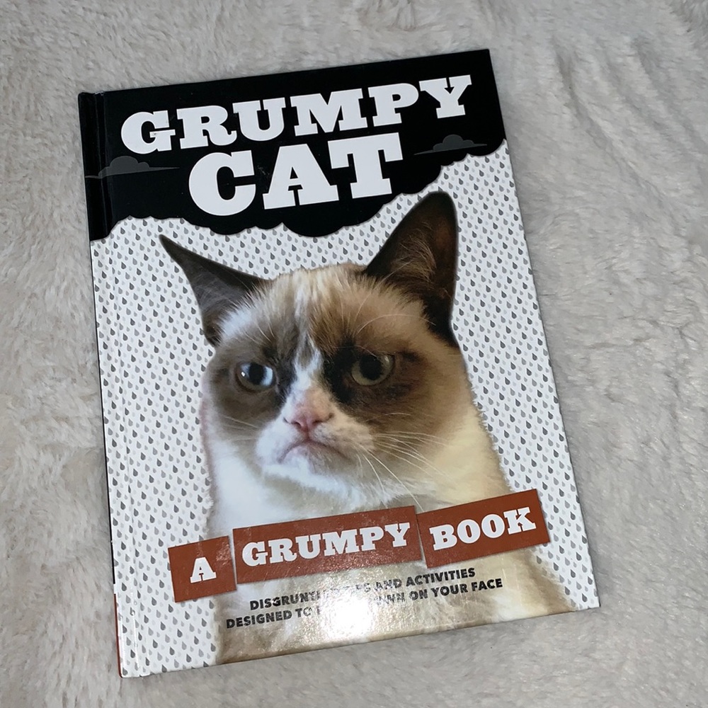 Grumpy cat Hardcover โ a grumpy book โ tips & activity book - Picture 1 of 5